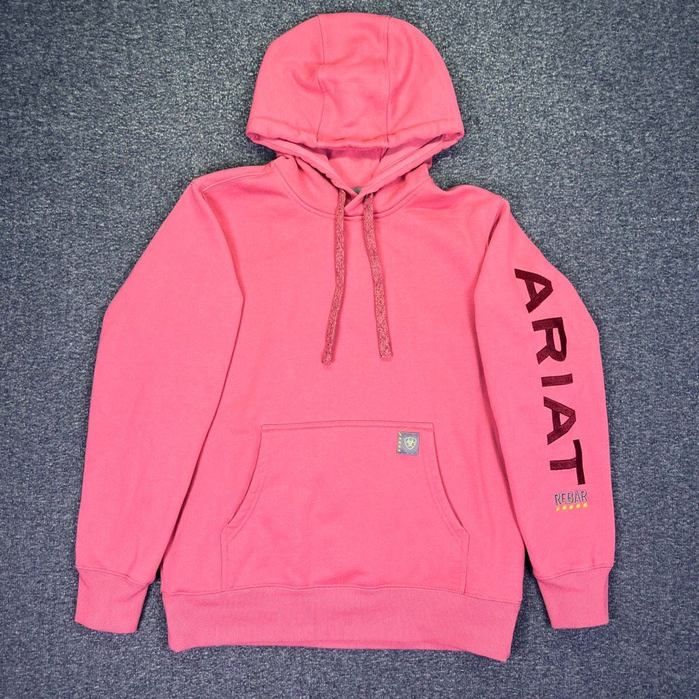 Ariat Rebar Graphic Hoodie Women Medium Pink Workwear Outdoor 10052722